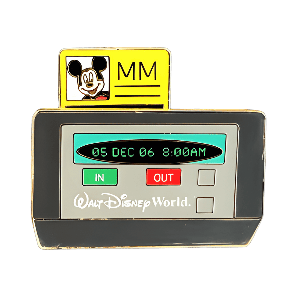 Time Clock Slider Disney pin