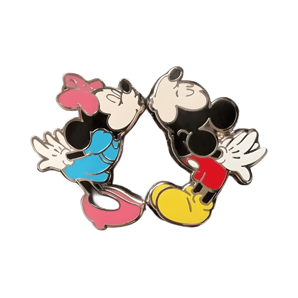 Mickey and Minnie Magnet Kiss Disney pin