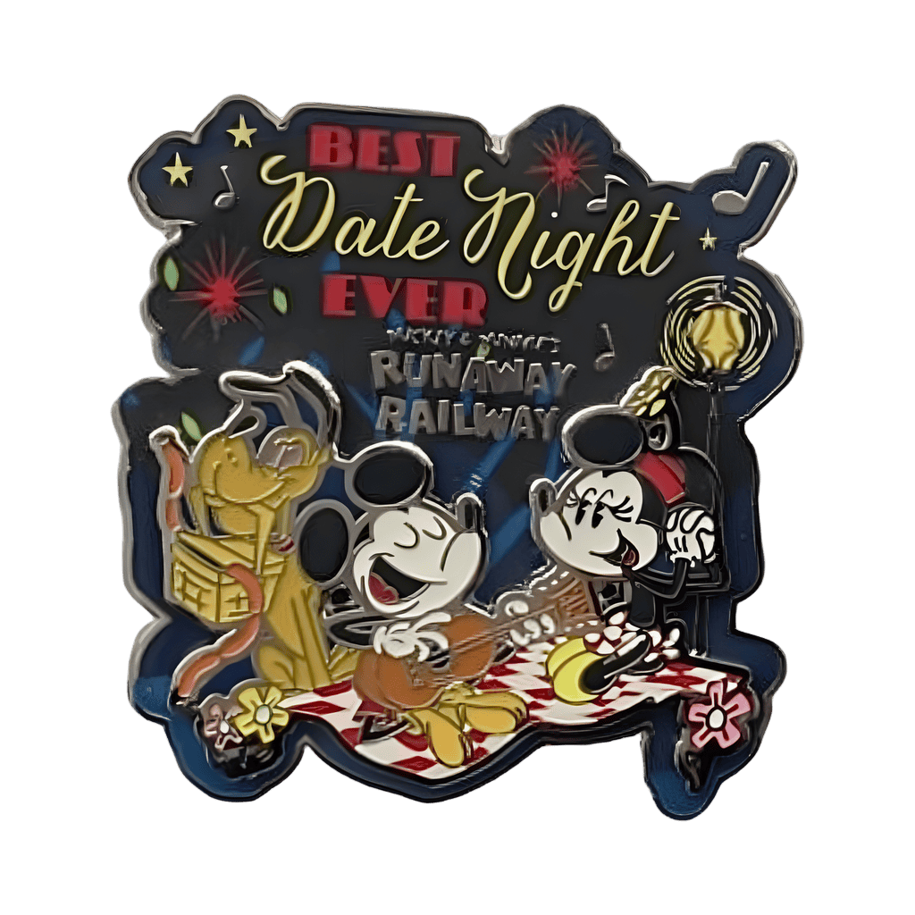 Mickey, Minnie, & Pluto - Best Date Night Ever - Runaway Railway Disney pin