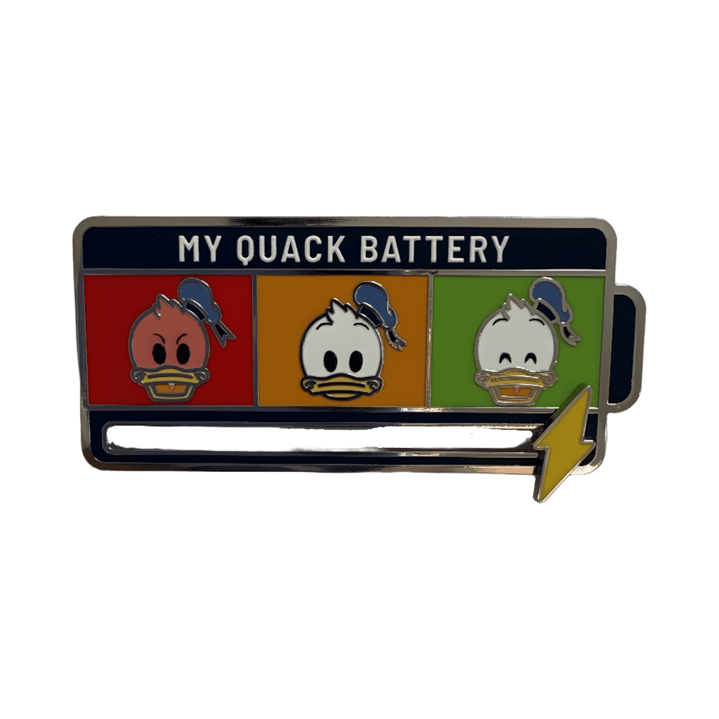 Donald Quack Battery Disney pin