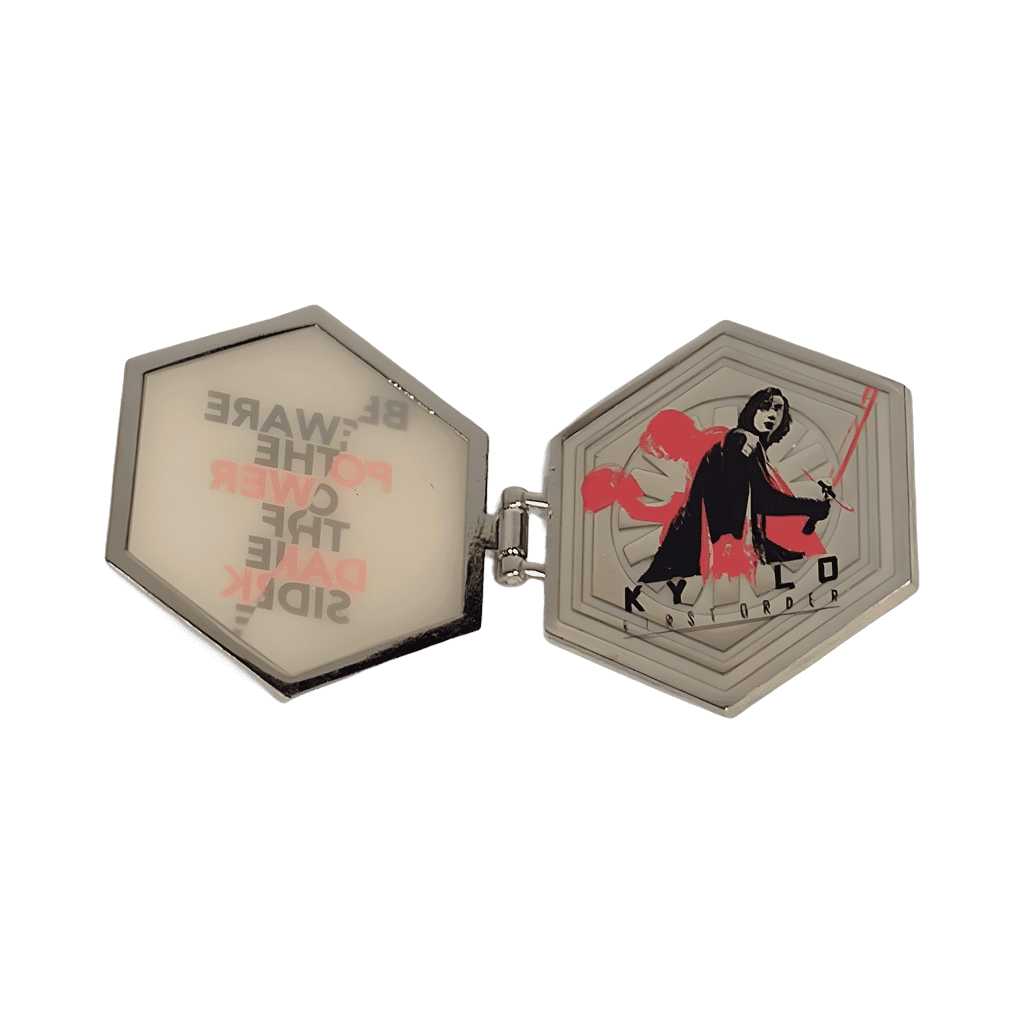 Beware of the Dark Side-- Kylo First Order Hinge Disney pin