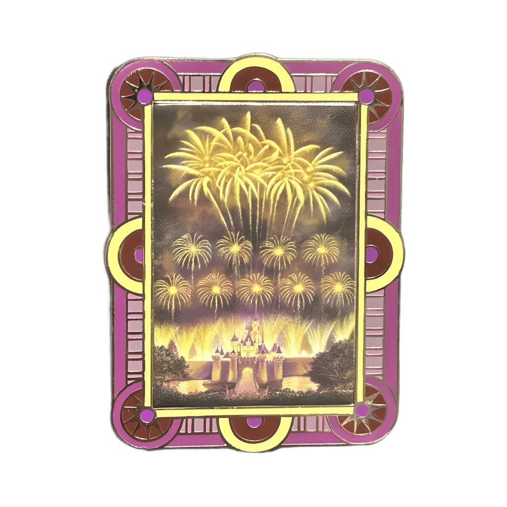 Purple Castle Fireworks Disney pin