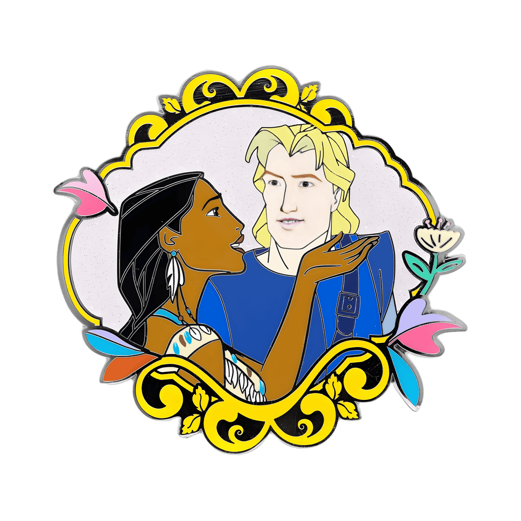 Pocahontas and John Smith Disney pin
