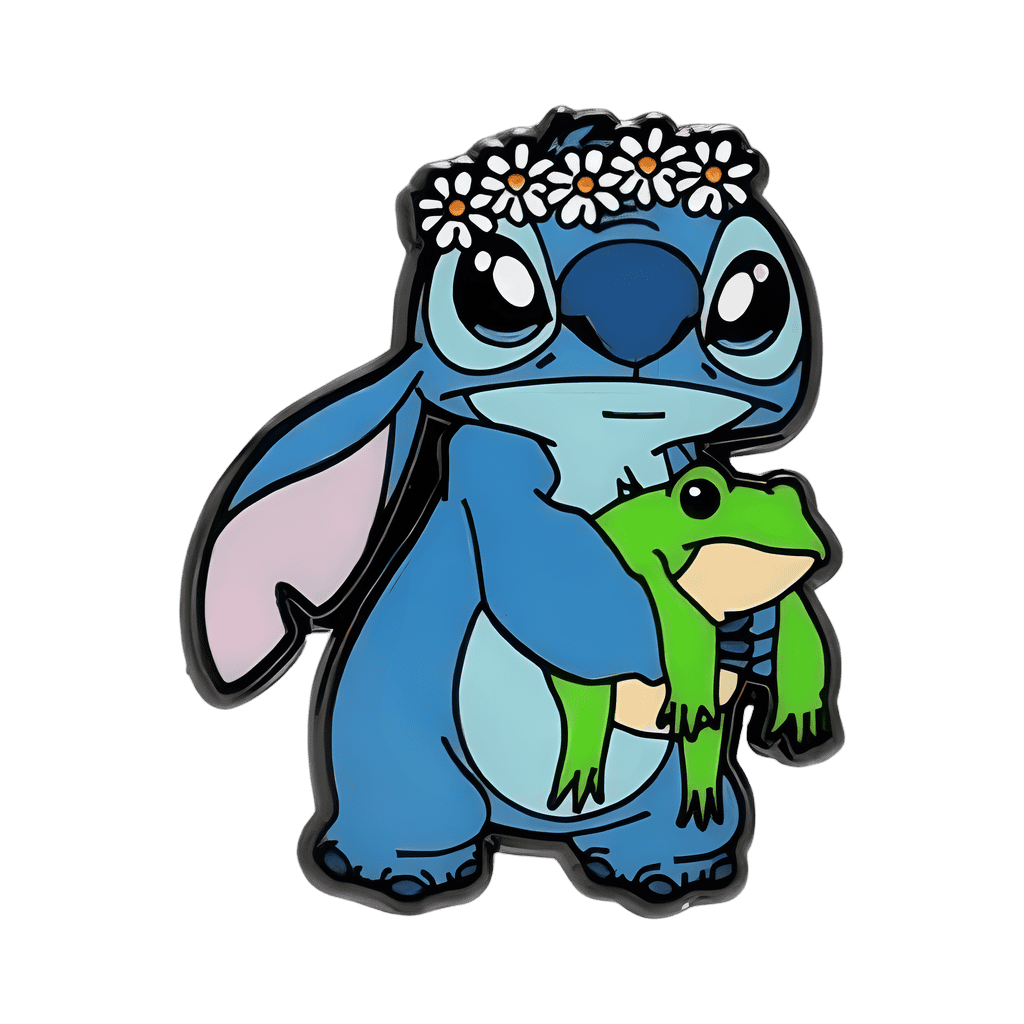 Stitch Springtime Daisy with Frog Disney pin
