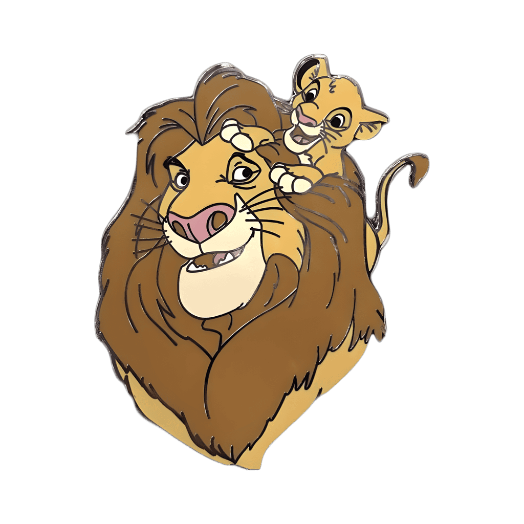 Mufasa and Simba Disney pin