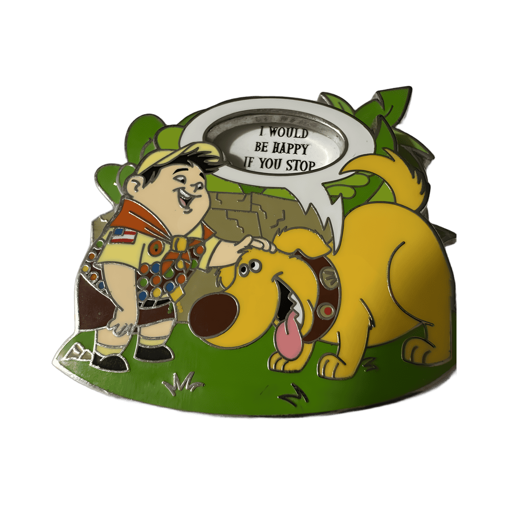 Dug and Russell Talking Spinner Disney pin