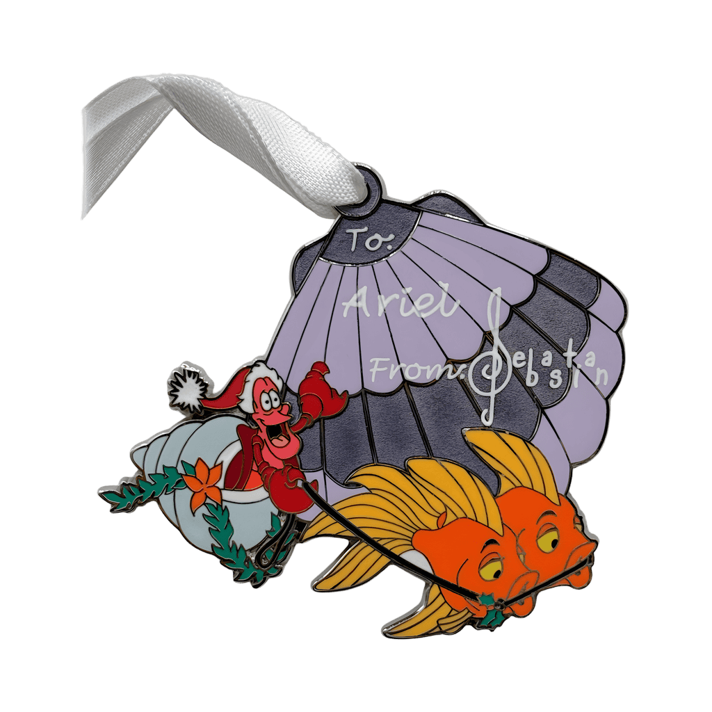 Sebastian Ornament To Ariel Disney pin