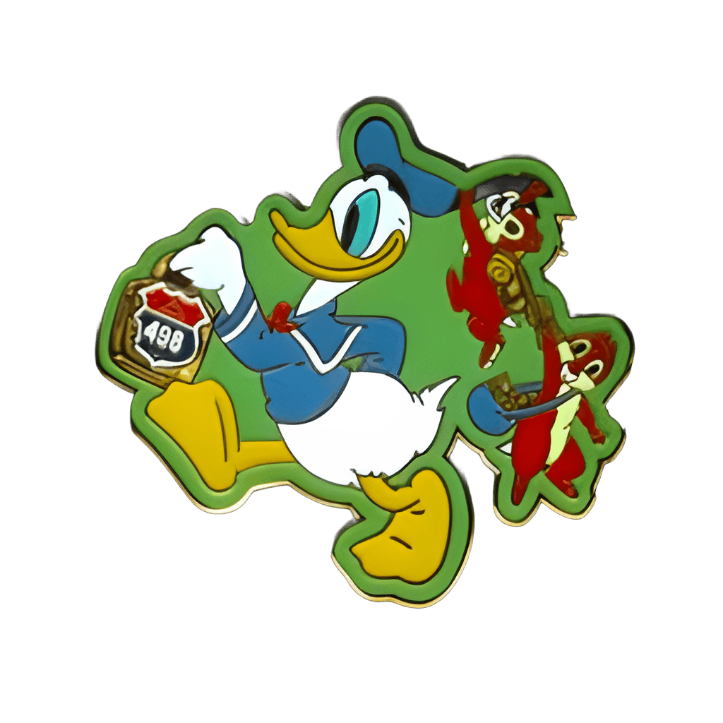 Backpack Gift Pin #3 - Donald Duck and Chip & Dale Disney pin