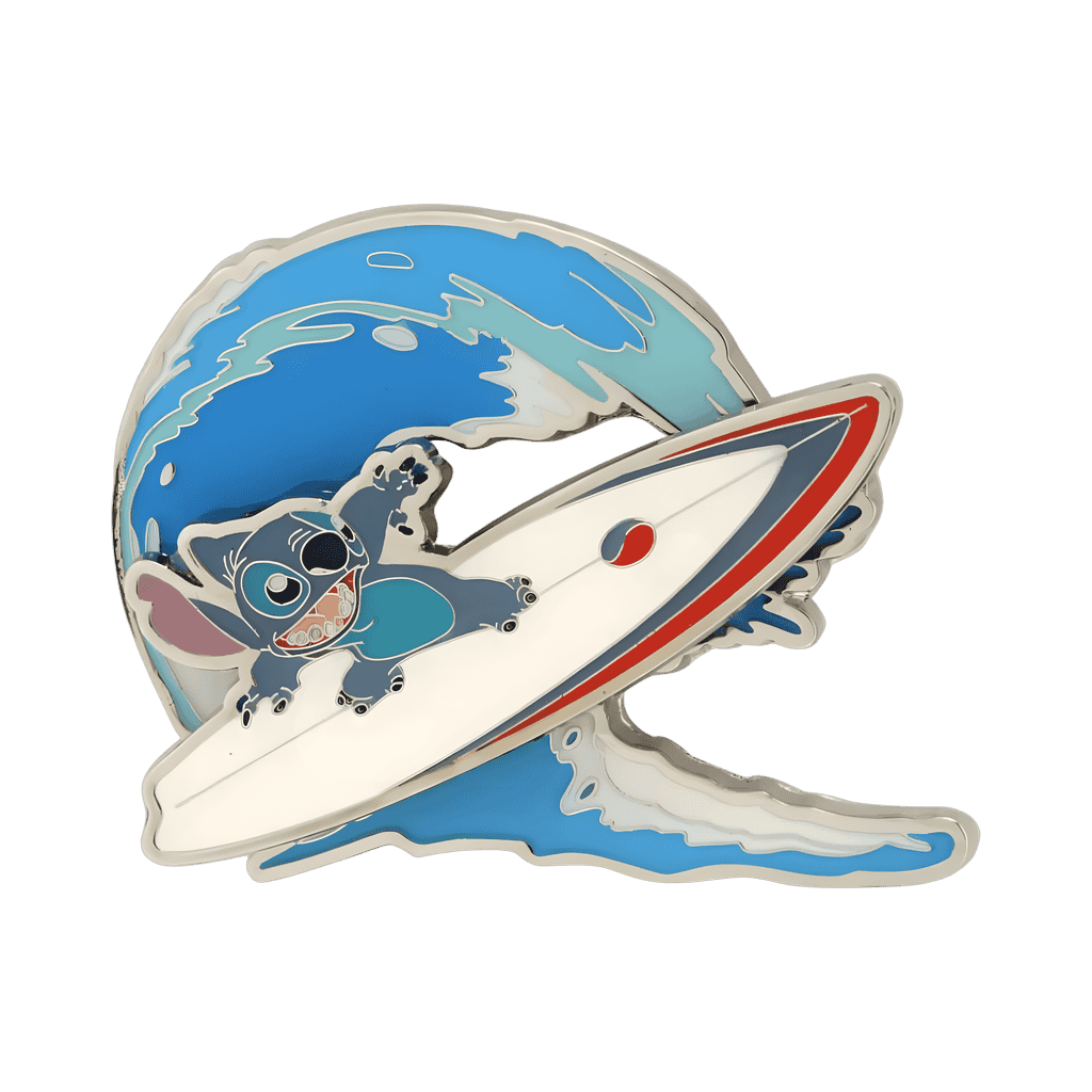 Stitch Surfing Slider Disney pin