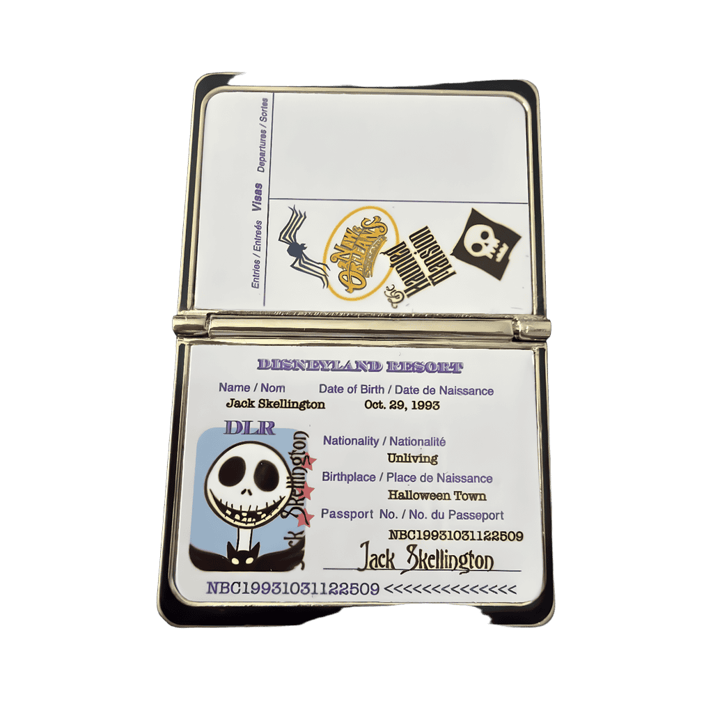 Jack Skellington Passport Disney pin