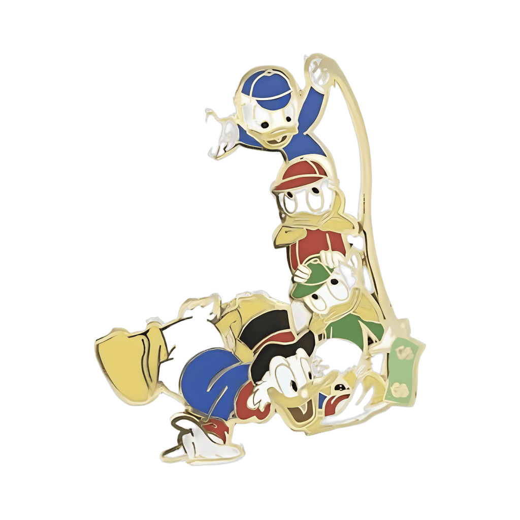 Scrooge and nephews Disney pin