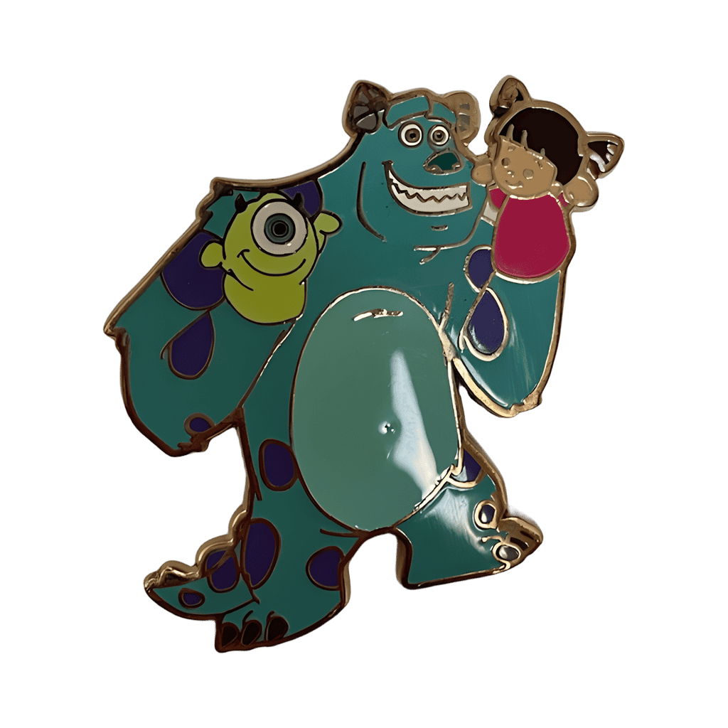 Sulley with Mike and Boo Disney pin