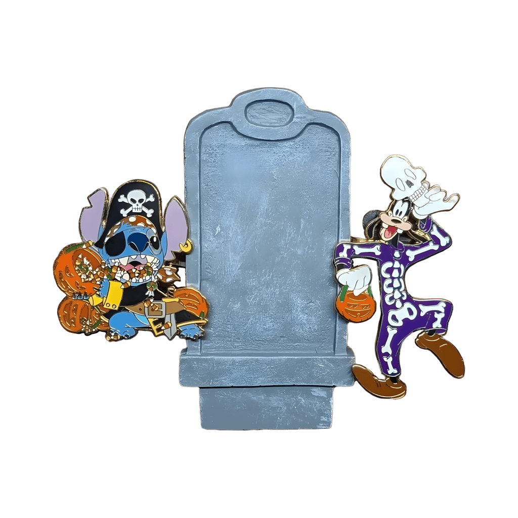 Pirate Stitch and Skeleton Goofy Disney pin