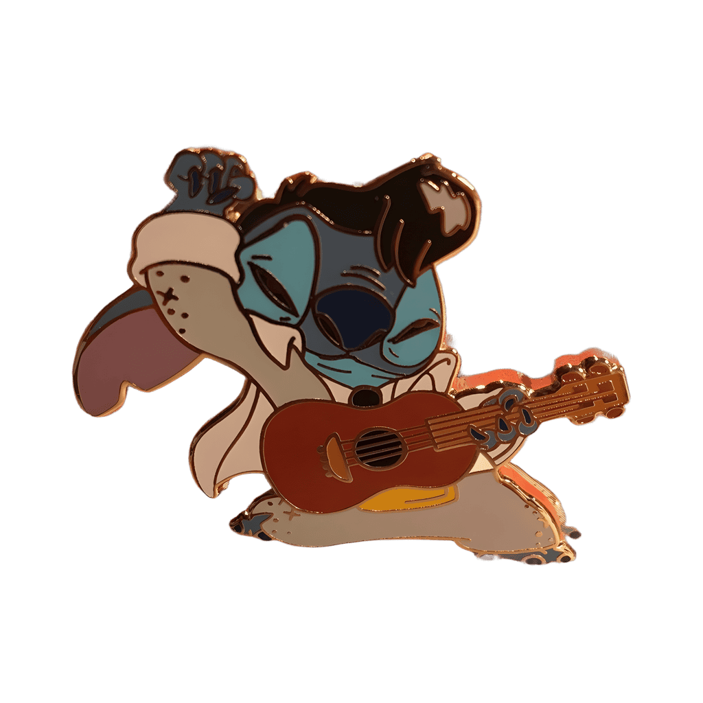 Stitch as Elvis with Ukulele Disney pin