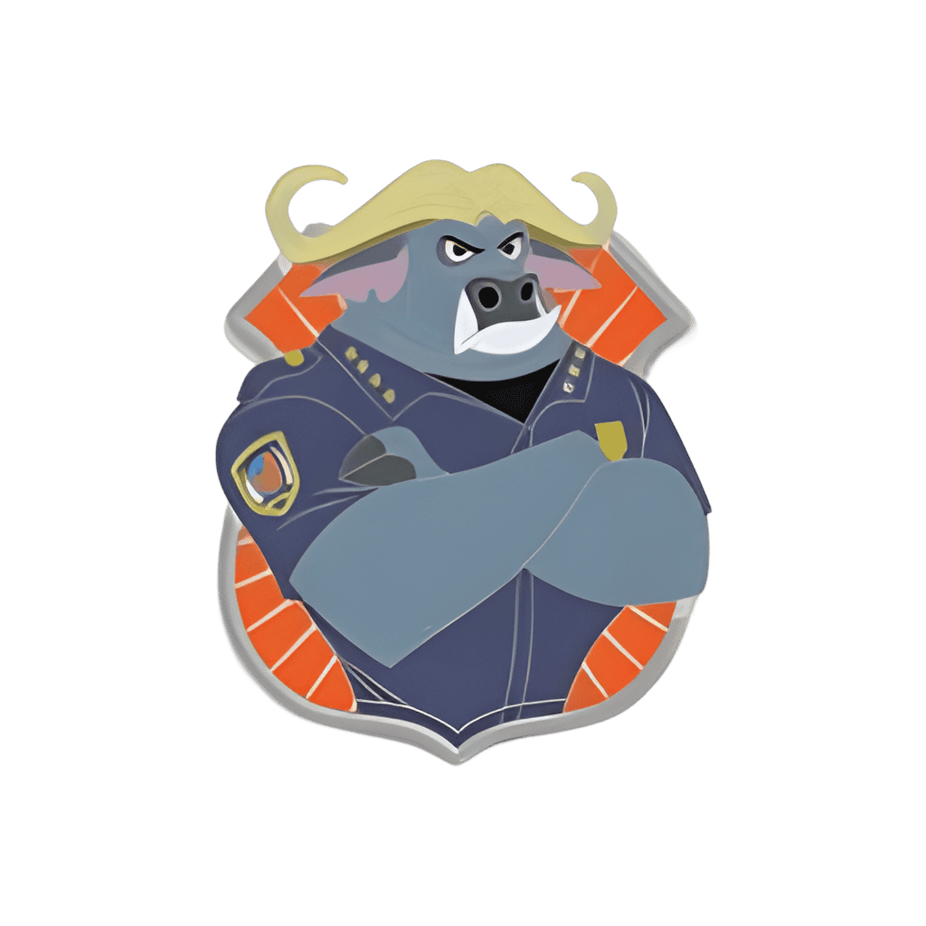 Chief Bogo Red Badge Disney pin