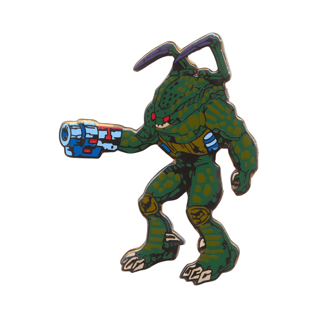 Dark Green Alien Commander Disney pin