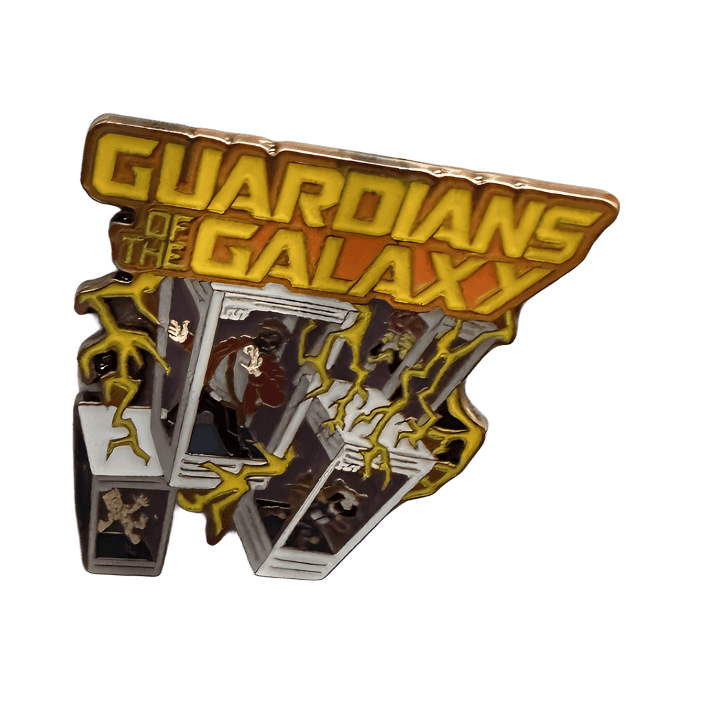 Starlord, Gamora, groot and rocket Disney pin