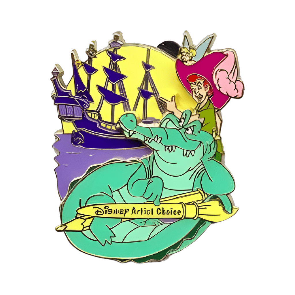 Peter Pan, Tinker Bell, Crocodile Disney pin