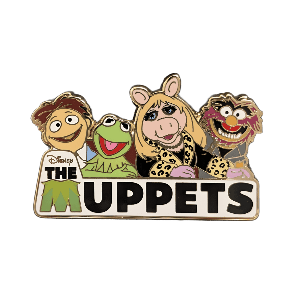 Walter - Kermit - Miss Piggy - Animal Muppets Logo Disney pin