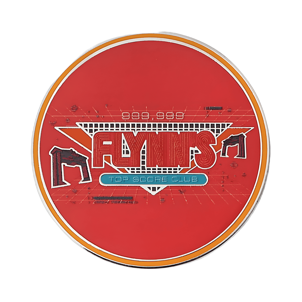 DS - Tron - 40th Anniversary Pin and Patch Set - Flynn's Top Score Club Logo Disney pin