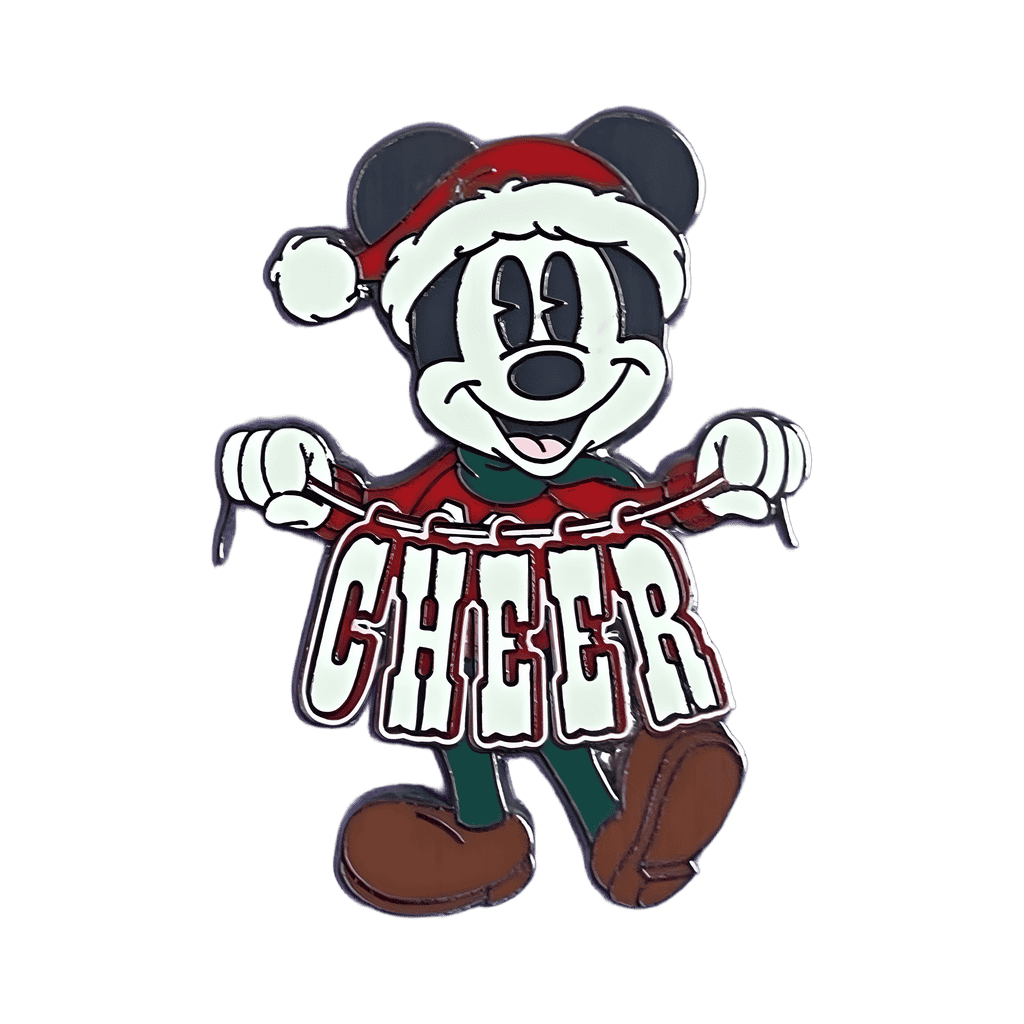 Vintage Christmas Mickey - Cheer Banner Disney pin