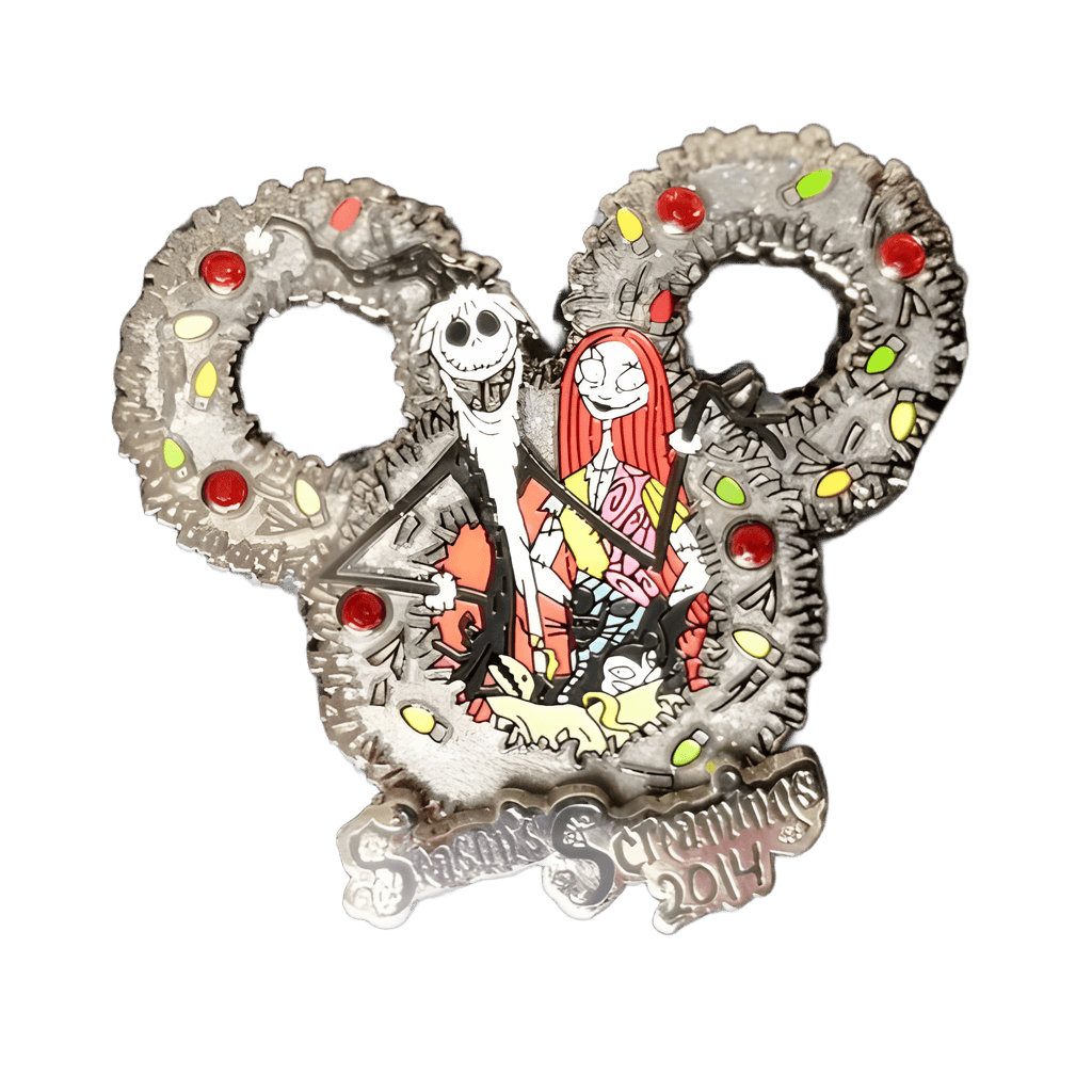 Season's Screamings Jack and Sally Disney pin