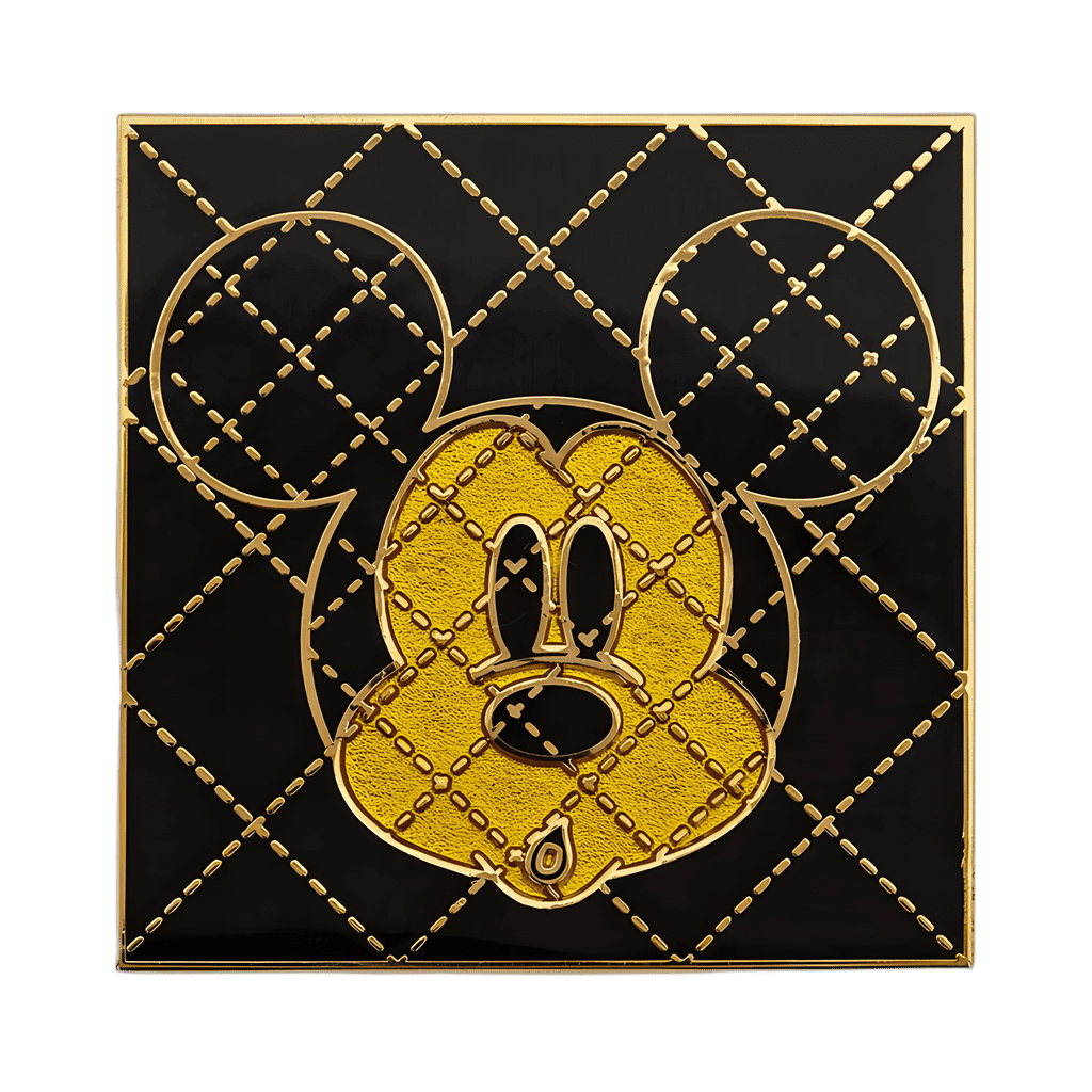 August Set - Gold Quilted Mickey Head Disney pin