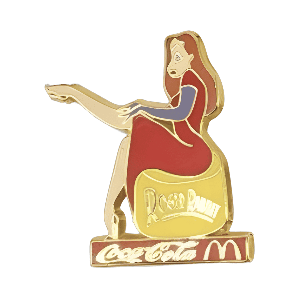 Coca Cola / McDonald's - Jessica Rabbit Sitting (Leg Up) Yellow Variant Disney pin