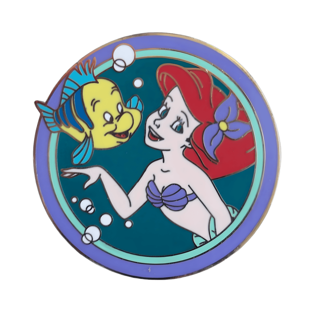 Ariel and Flounder Disney pin