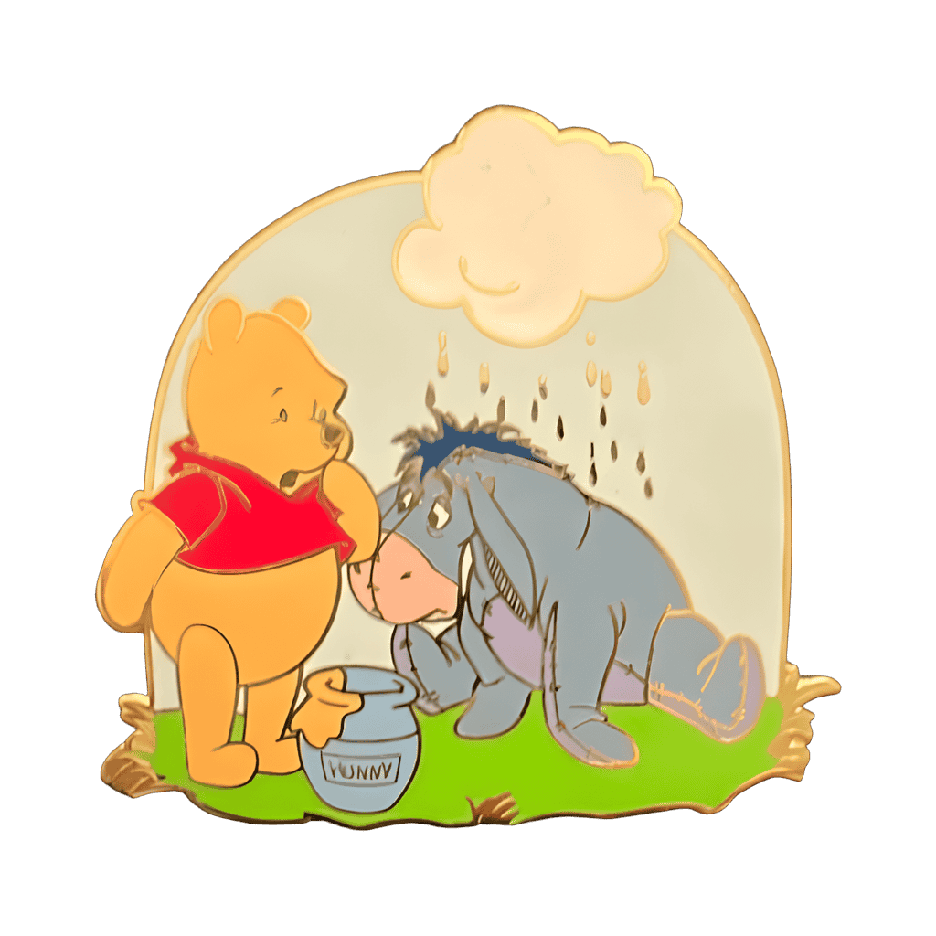 Pooh & Eeyore Rain Cloud Disney pin