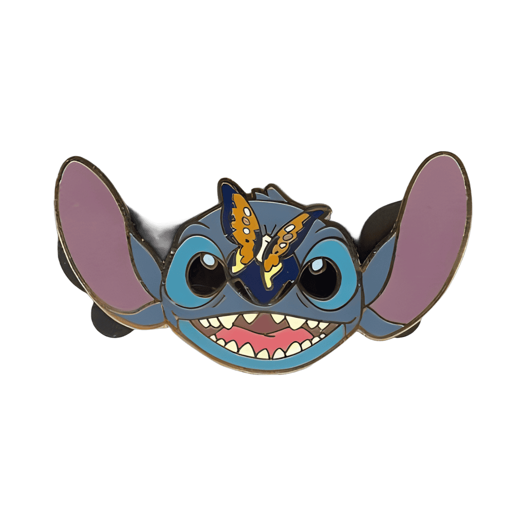 Stitch with butterfly on nose Disney pin