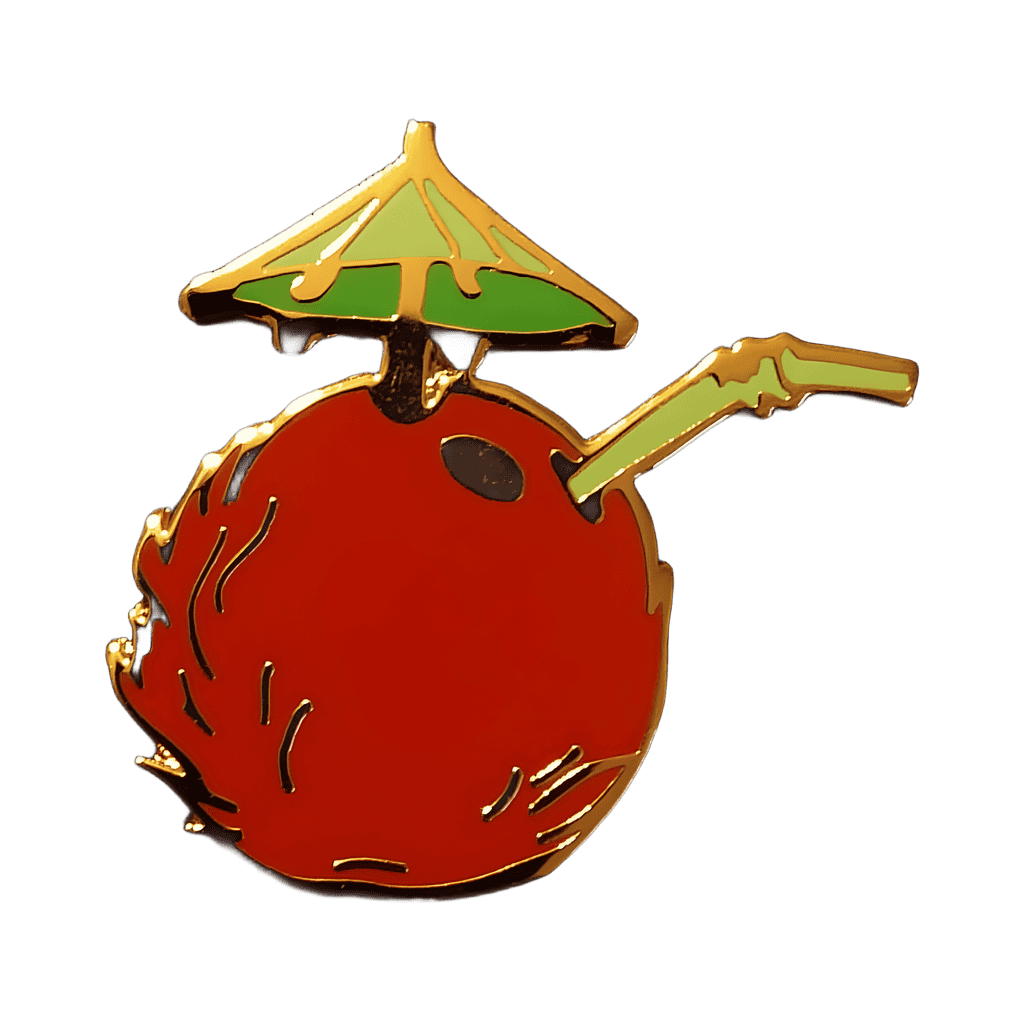 Stitch's Coconut Drink Disney pin