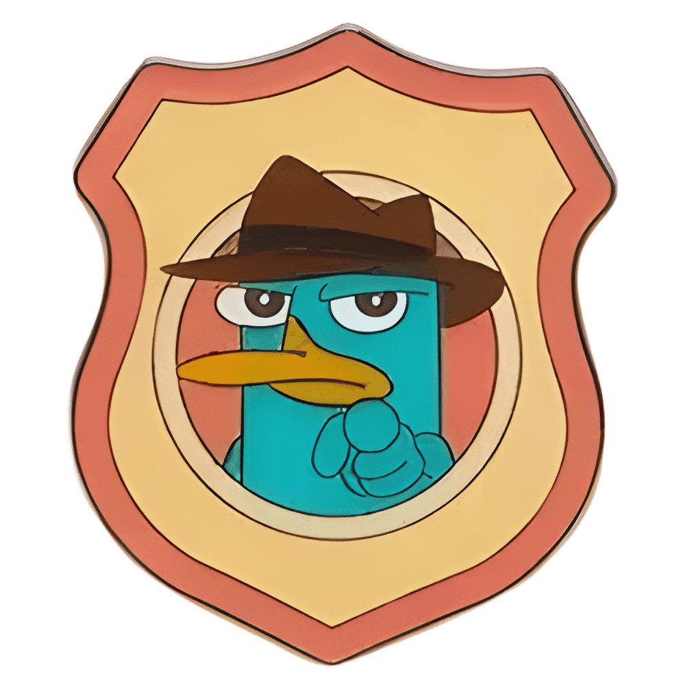 Perry Badge Disney pin