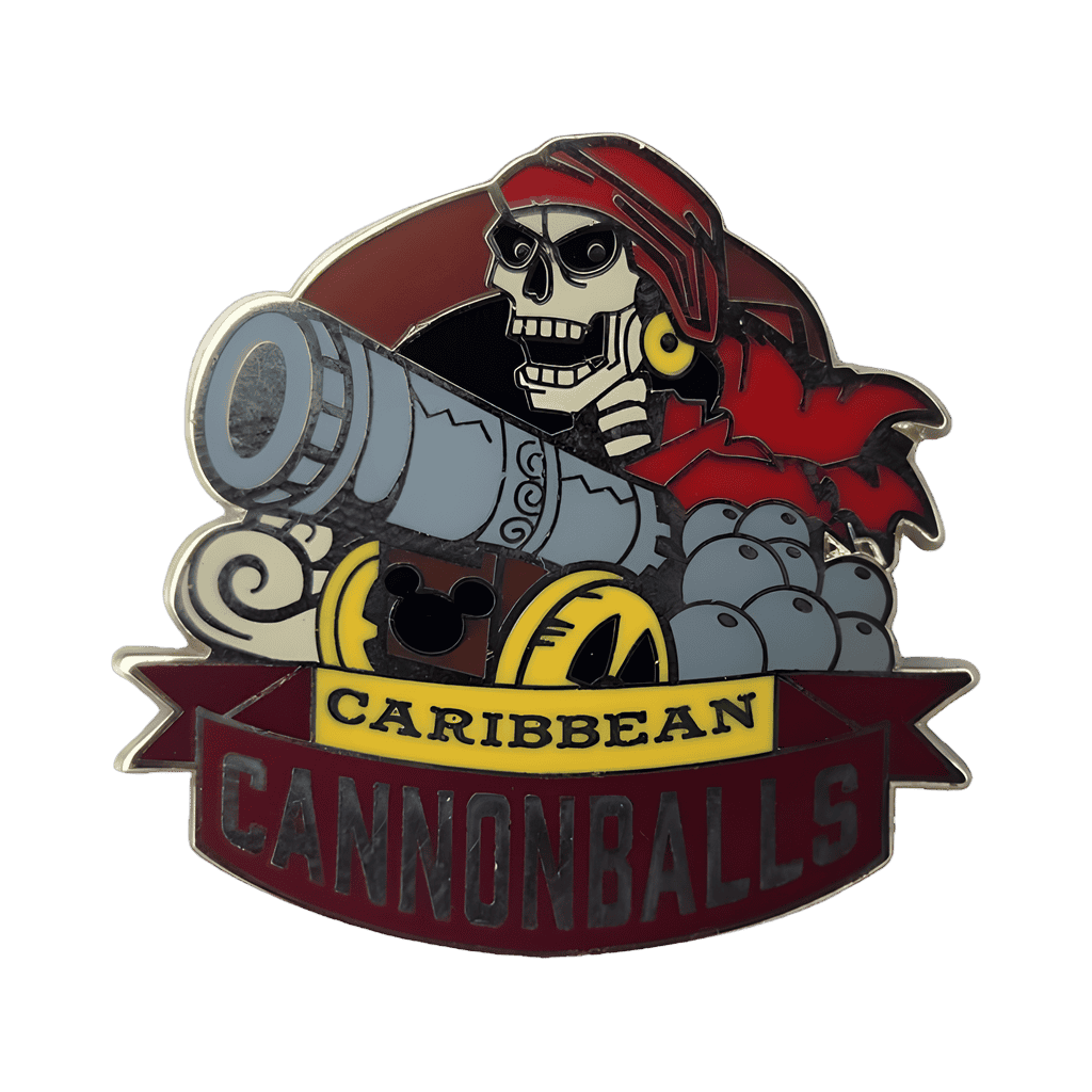 Caribbean Cannonballs Disney pin