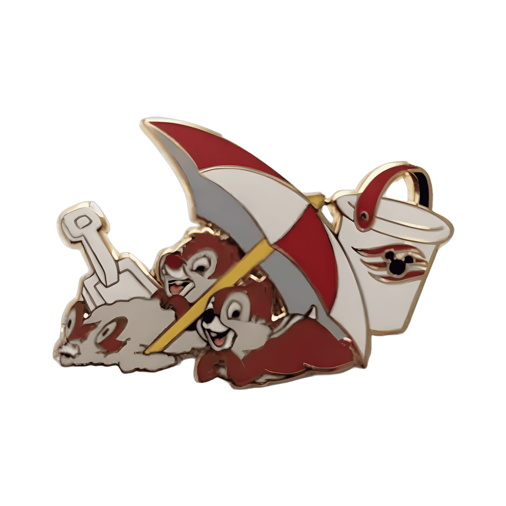 Chip and Dale at the Beach Disney pin