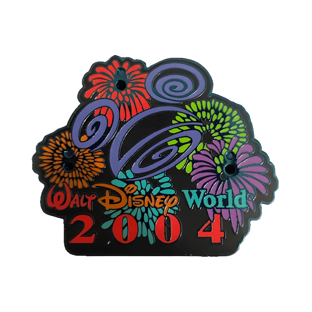 2004 Dated Year Fireworks Base Disney pin