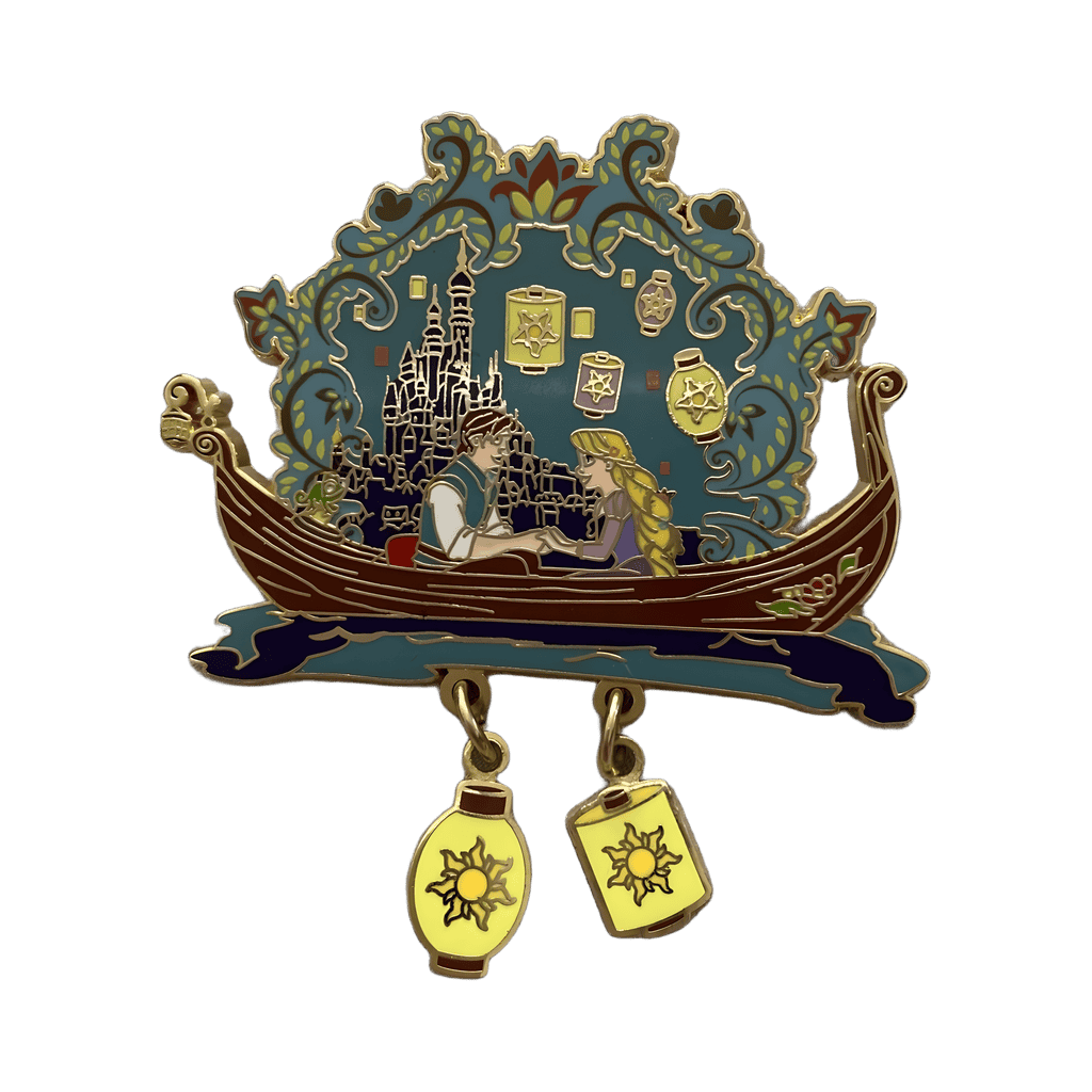 Rapunzel and Flynn Gondala Disney pin