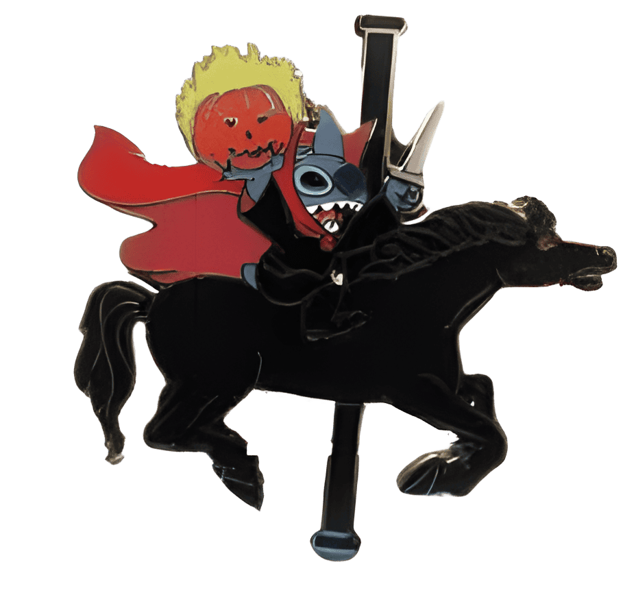 Stitch as the Headless Horseman Disney pin