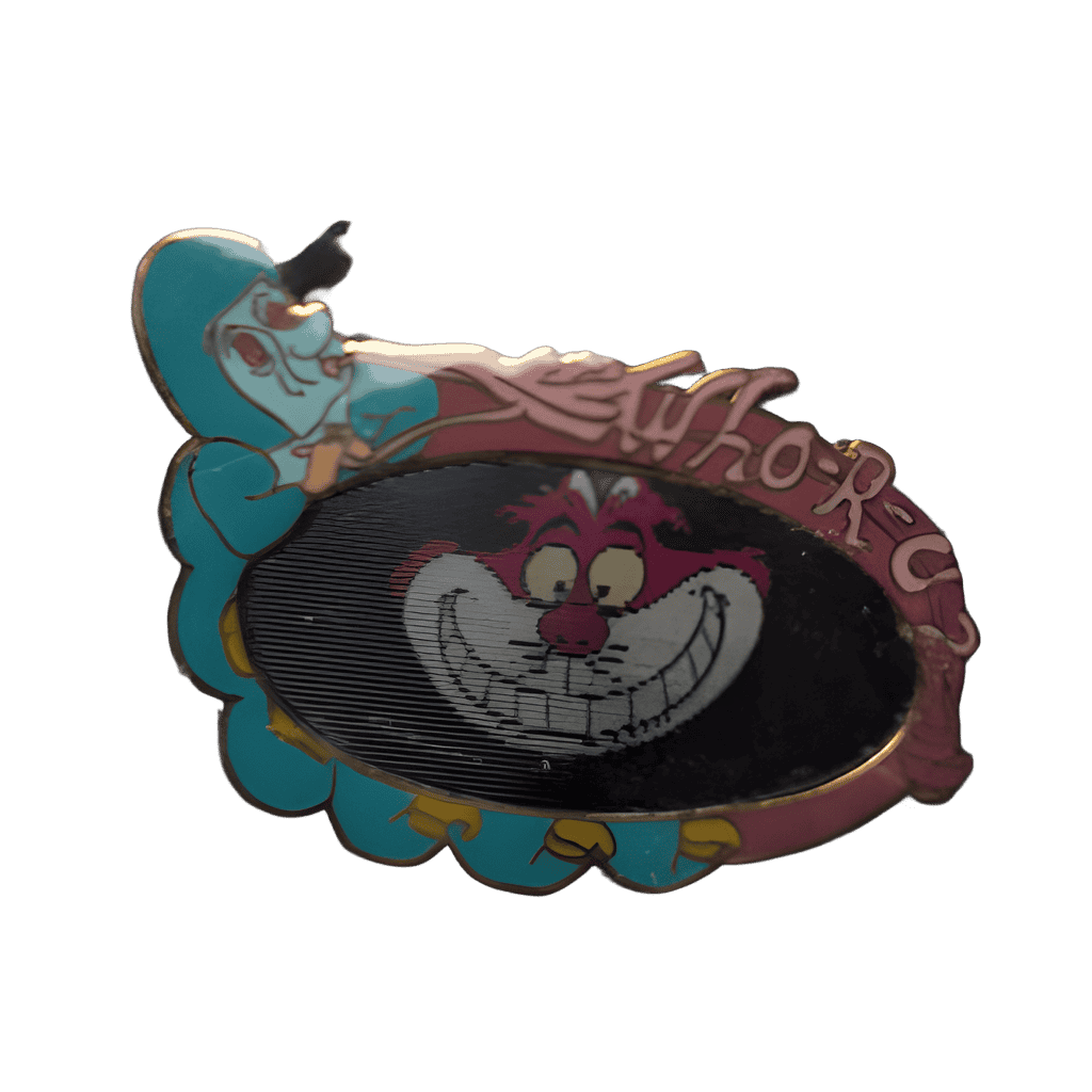 Caterpillar and Cheshire Cat Disney pin