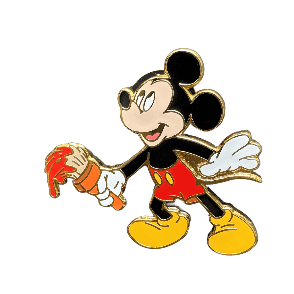 Mickey with paint brush Disney pin