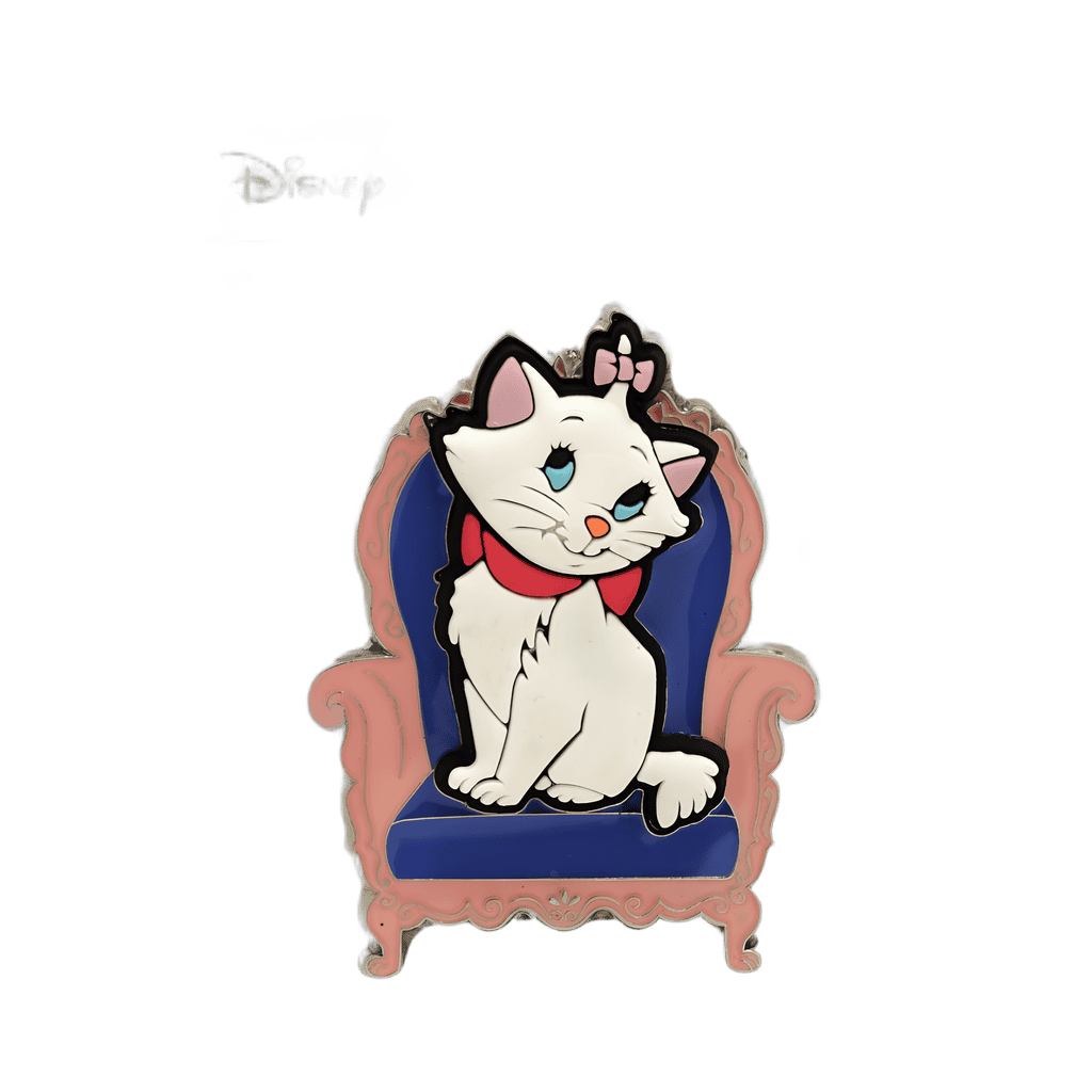 3D Marie lounging on chair Disney pin