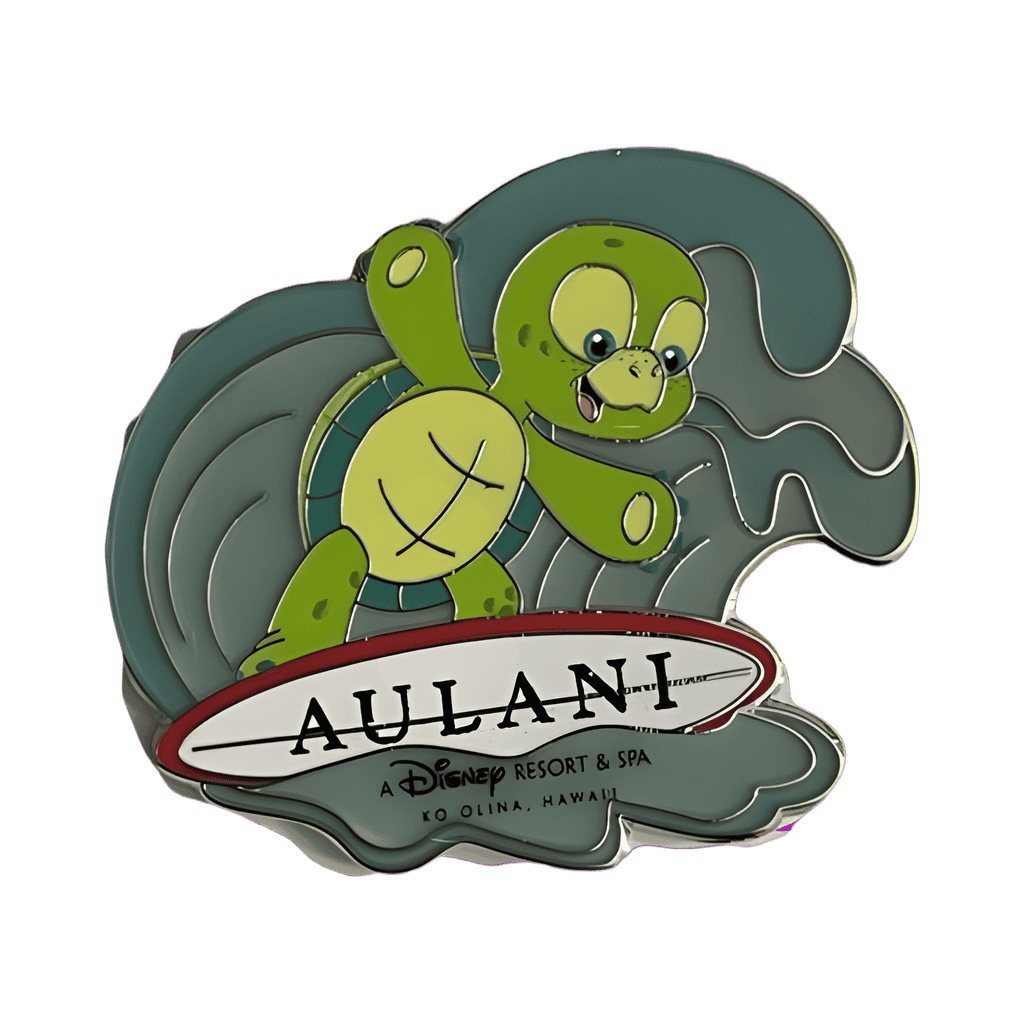 Olu surfing Disney pin