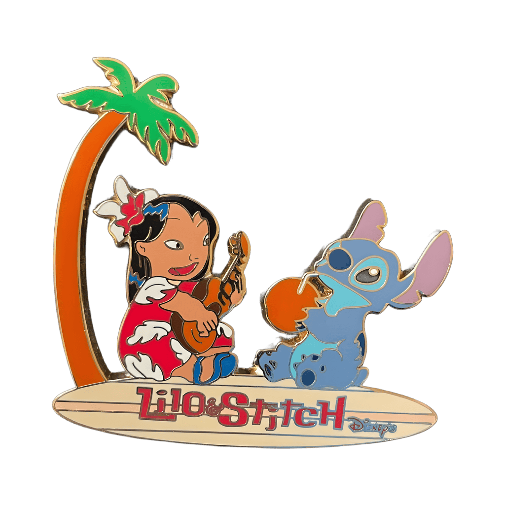 Lilo and Stitch on Surfboard Disney pin