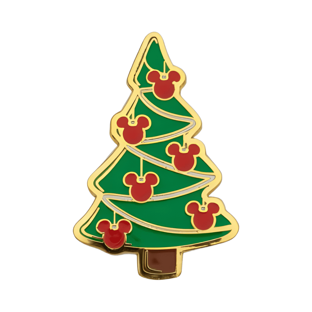 Christmas Tree with Mickey Ornaments Disney pin