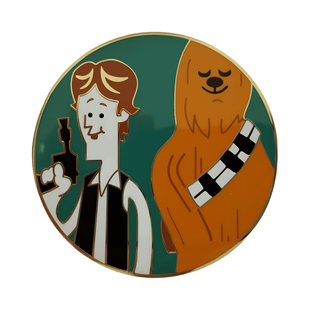 Han Solo and Chewbacca Disney pin