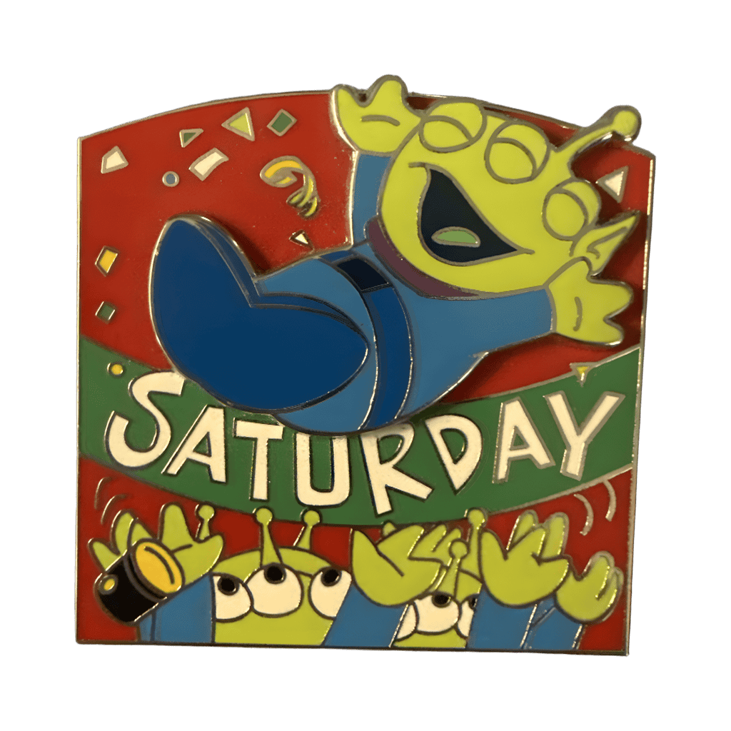 Green Alien Saturday Disney pin