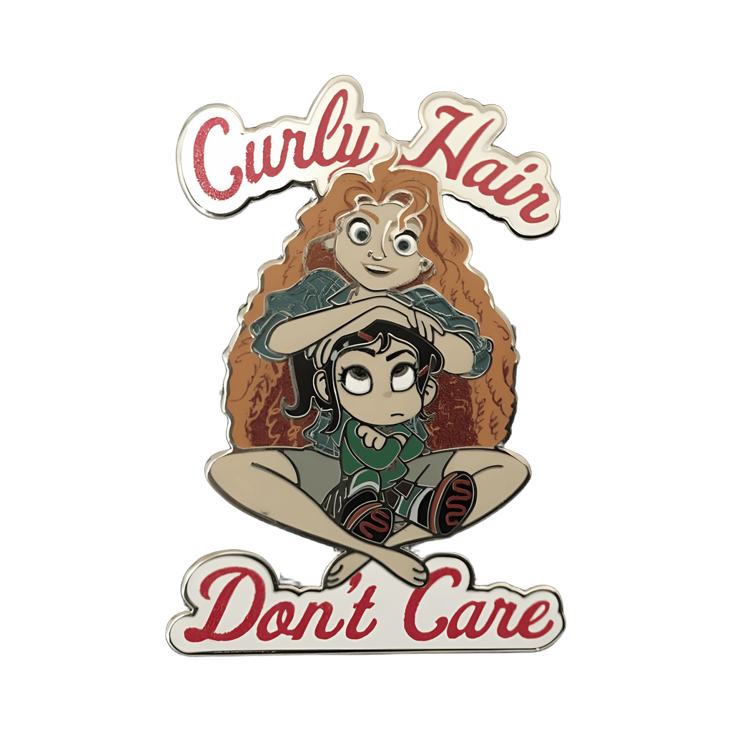 Merida & Vanellope - Curly Hair Don't Care Disney pin