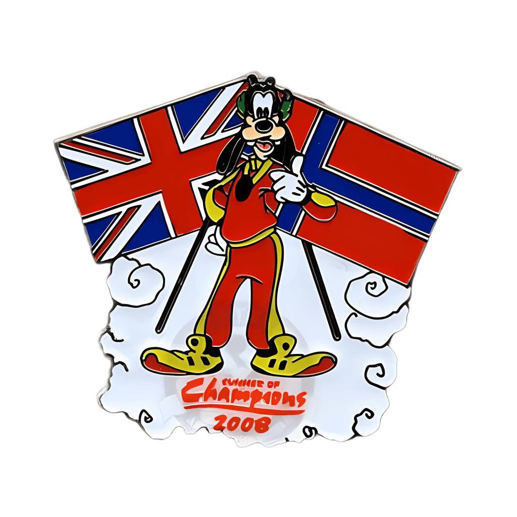 Goofy with British and Norwegian Flags Disney pin