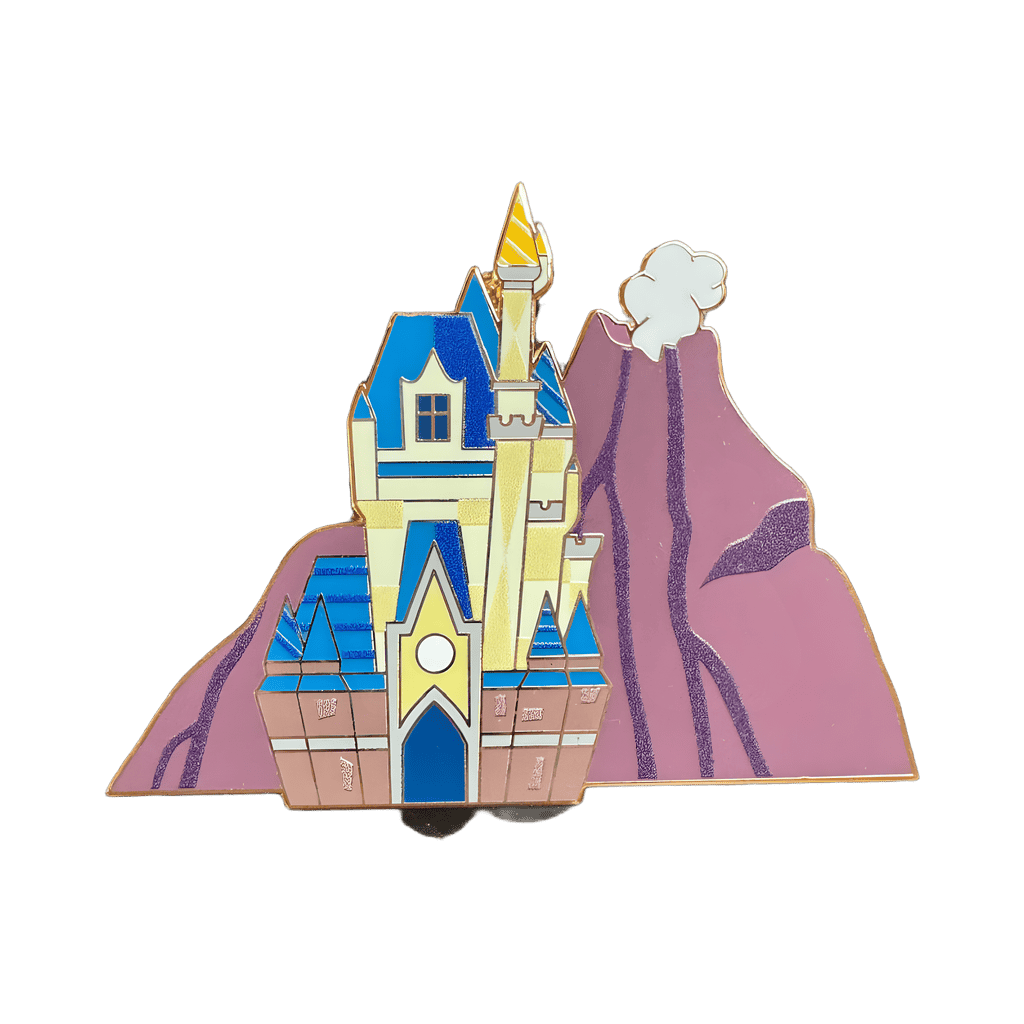Tokyo Disneyland Cinderella Castle and Mount Prometheus Disney pin