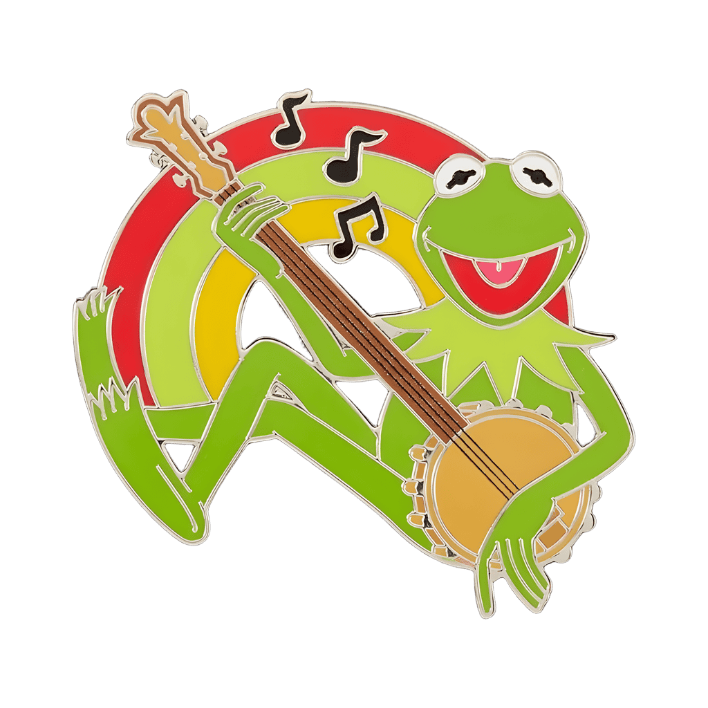 Kermit Playing Rainbow Connection Disney pin
